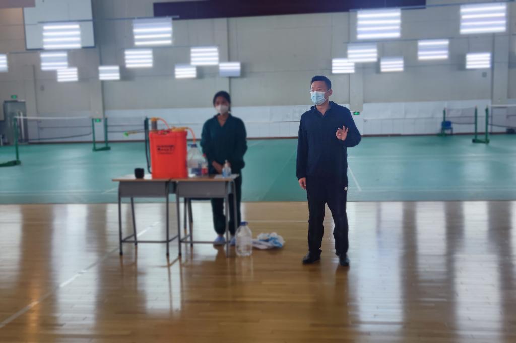 校医院为校内重点人群开展个人防护知识和技能培训